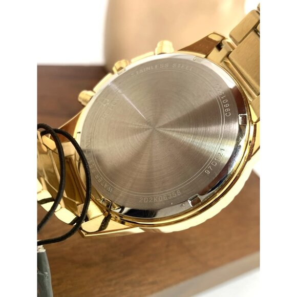 Bulova Men's Watch 97D121 Chronograph Gold Tone Stainless Steel Diamond Dial - Picture 6 of 14